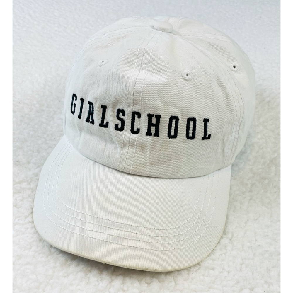 GIRLSCHOOL • White Logo Baseball Cap - Picture 11 of 16